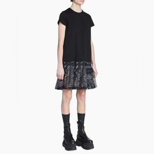 Sacai Bandana Print T-shirt Dress in Red Size 3/ US Large-10